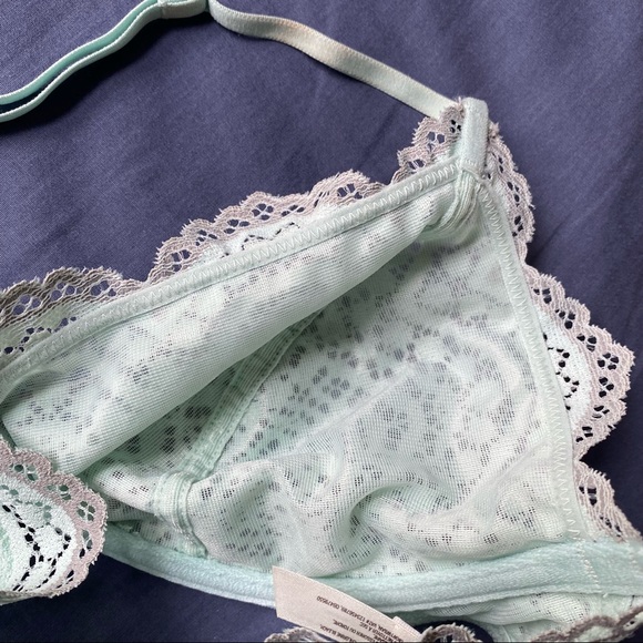 FREE PEOPLE BLUE LACE UNDERWIRE RACER BACK BRA - Picture 6 of 10